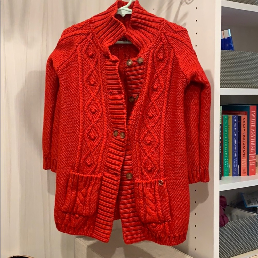 Bright red Gucci Sweater Jacket